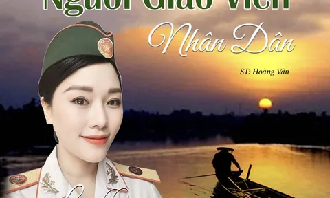 NSƯT Hương Giang thể hiện ca khúc “Bài ca Người Giáo viên Nhân dân”