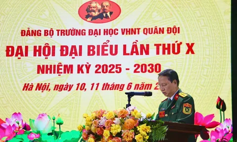 Đại hội đại biểu Đảng bộ Trường Đại học Văn hóa Nghệ thuật Quân đội nhiệm kỳ 2025-2030