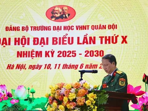 Đại hội đại biểu Đảng bộ Trường Đại học Văn hóa Nghệ thuật Quân đội nhiệm kỳ 2025-2030