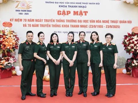 Khoa Thanh nhạc Trường Đại học Văn hóa Nghệ thuật Quân đội: 70 năm xây dựng và trưởng thành (1955 - 2025)