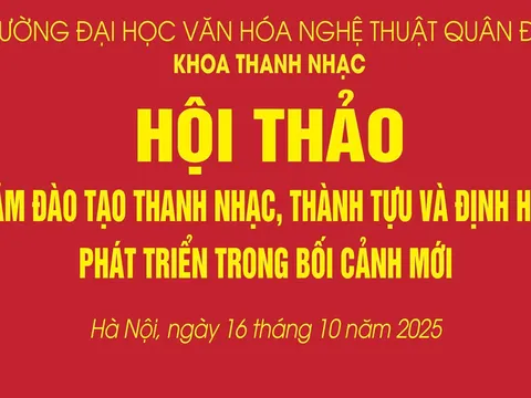 HỘI THẢO KHOA HỌC: ĐỊNH HƯỚNG PHÁT TRIỂN ĐÀO TẠO THANH NHẠC QUÂN ĐỘI TRONG KỶ NGUYÊN AI