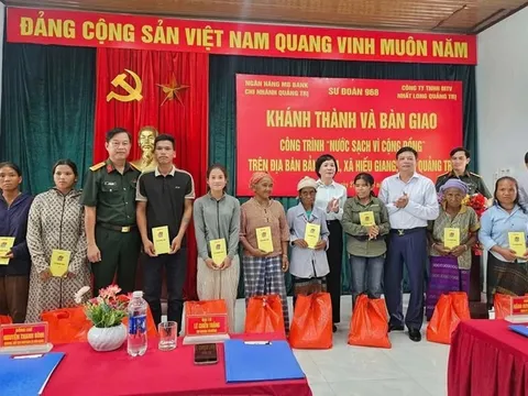 MB Quảng Trị bàn giao công trình “Nước sạch vì cộng đồng” tại Bản Chùa